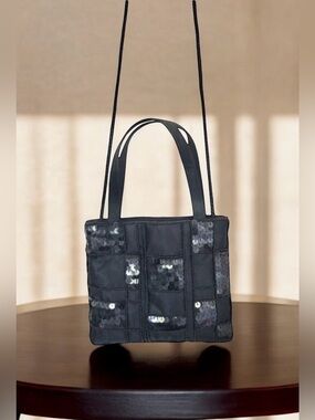 La Regale Vintage Crossbody Black Small Handbag